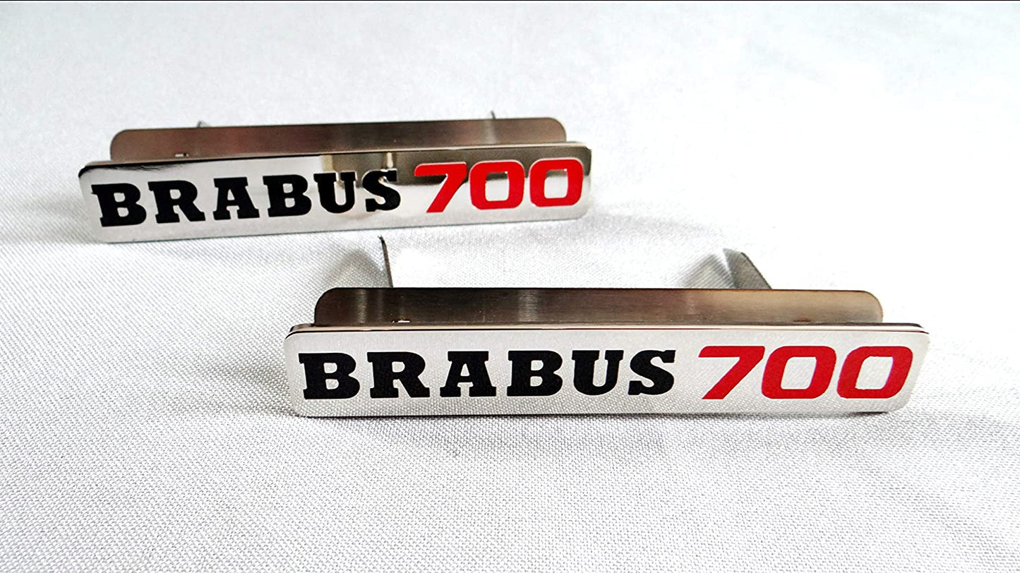 Metal floor mats Brabus 700 carpet emblem for Mercedes-Benz W463 G-Class set 2pcs