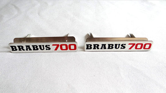 Metal floor mats Brabus 700 carpet emblem for Mercedes-Benz W463 G-Class set 2pcs