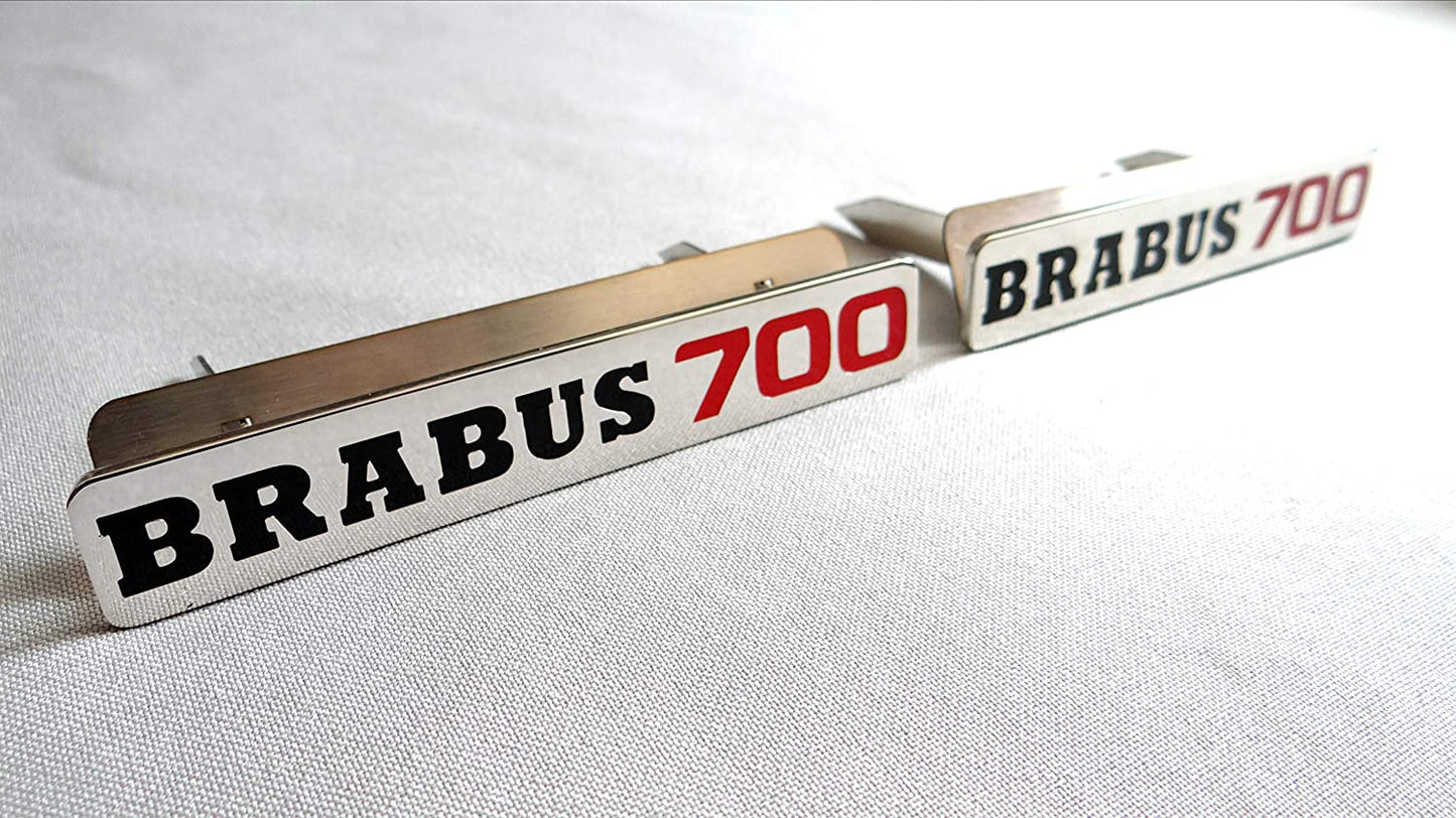Metal floor mats Brabus 700 carpet emblem for Mercedes-Benz W463 G-Class set 2pcs