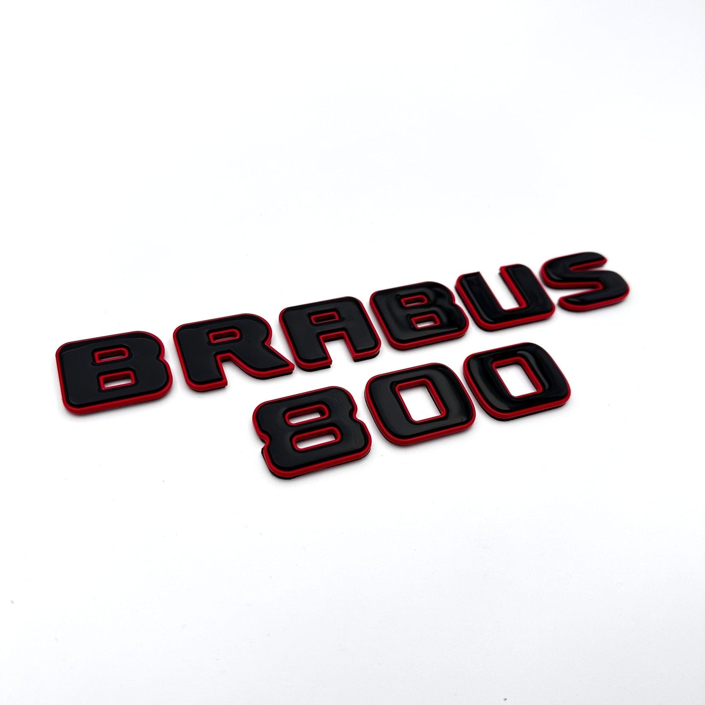 Metallic RED Brabus 800 emblems badges set for Mercedes-Benz G-Class W463 W463A W464