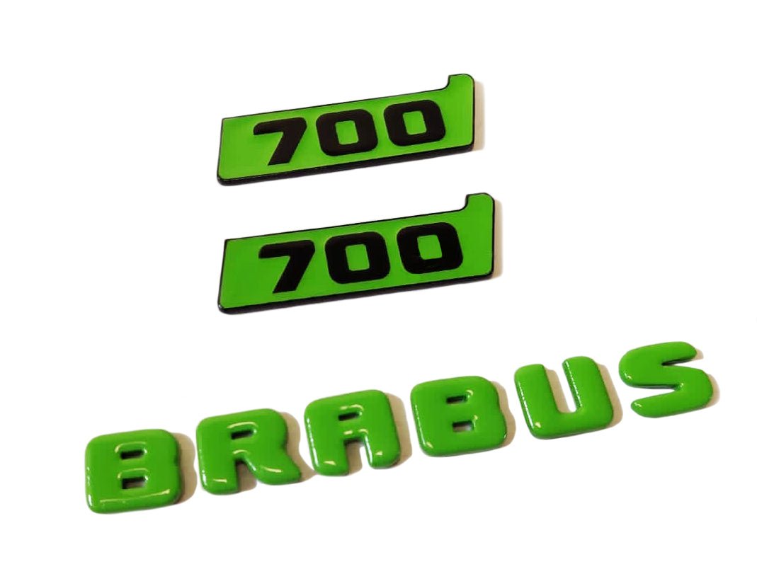 Metal Brabus Biturbo 700 green fenders emblem logo badges for Mercedes-Benz W463 W463A W464 G-Class