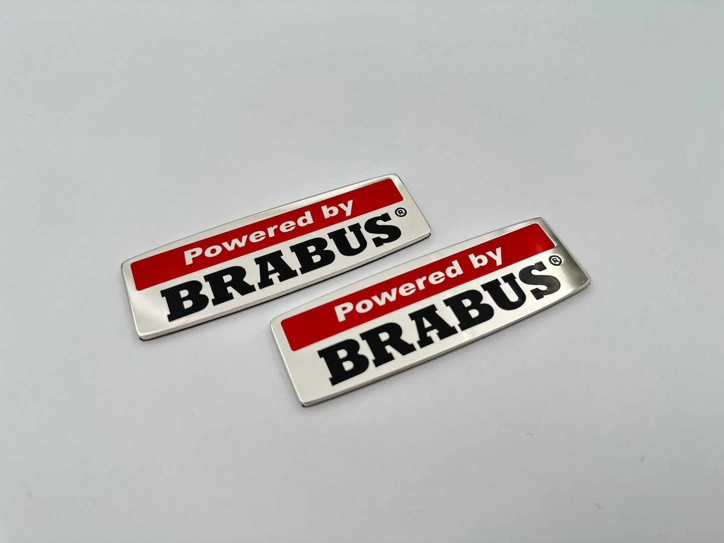 Powered by Brabus style fender emblems logo for Mercedes-Benz W463 W463A W464 G-Class 2pcs set