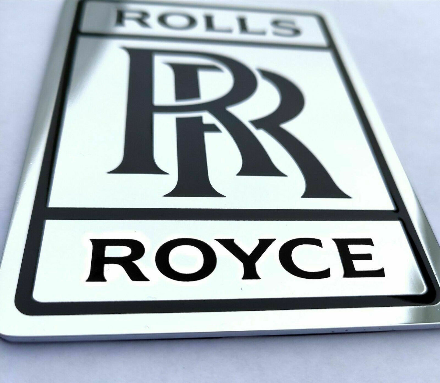 RR Rolls Royce Ornament Chrome Steel Badge Emblem different sizes