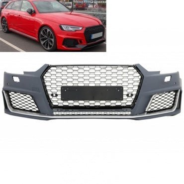RS4 front bumper with radiator grille for Audi A4 S4 B9 2015-2019