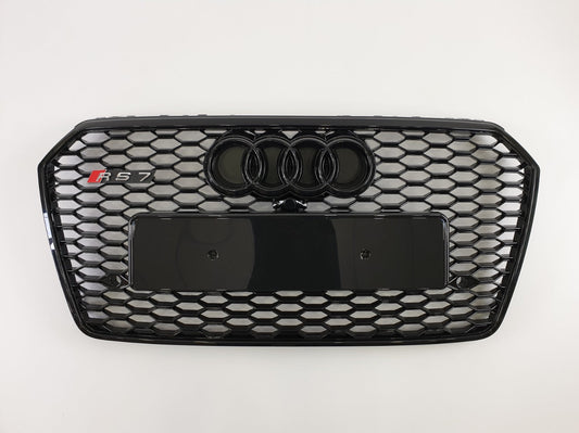 RS7 Black front bumper radiator grille for Audi A7 4G C7 Sportback 2014-2017 Facelift