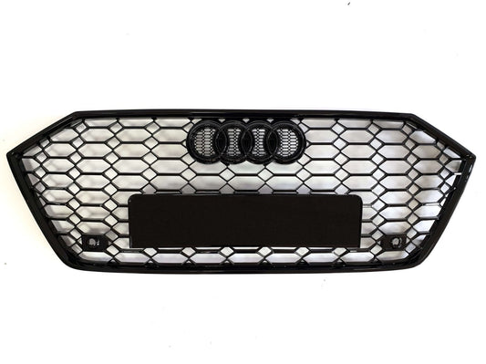 RS7 Black front bumper radiator grille for Audi A7 C8 4K 2018+