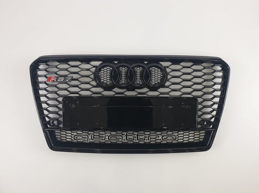 RS7 front bumper radiator grille black QUATTRO for Audi A7 4G 2010-2014