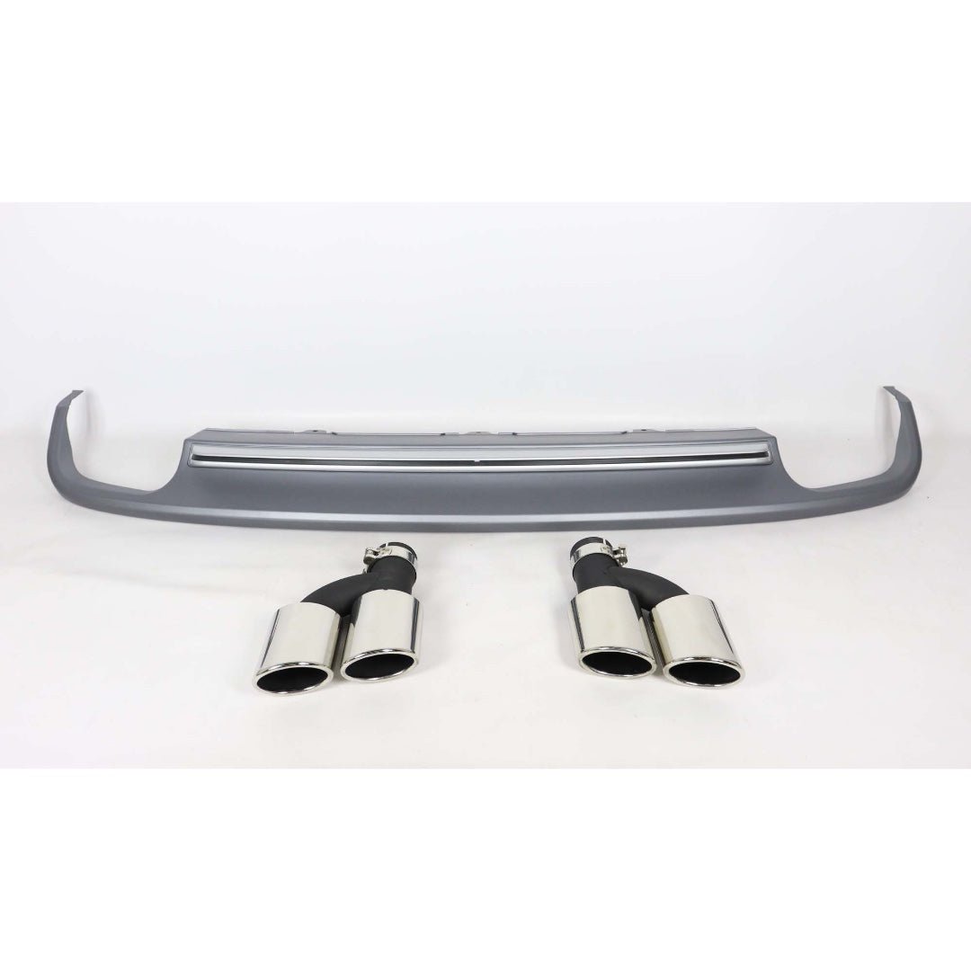 S-line S6 rear diffuser with exhaust tips for Audi A6 S6 C7 2012-2015