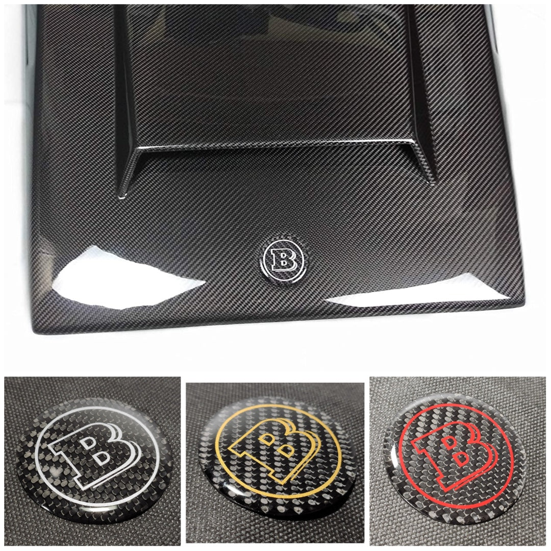 Сarbon fiber Brabus badge emblem logo 53mm for Mercedes W463 W464 G Wagon