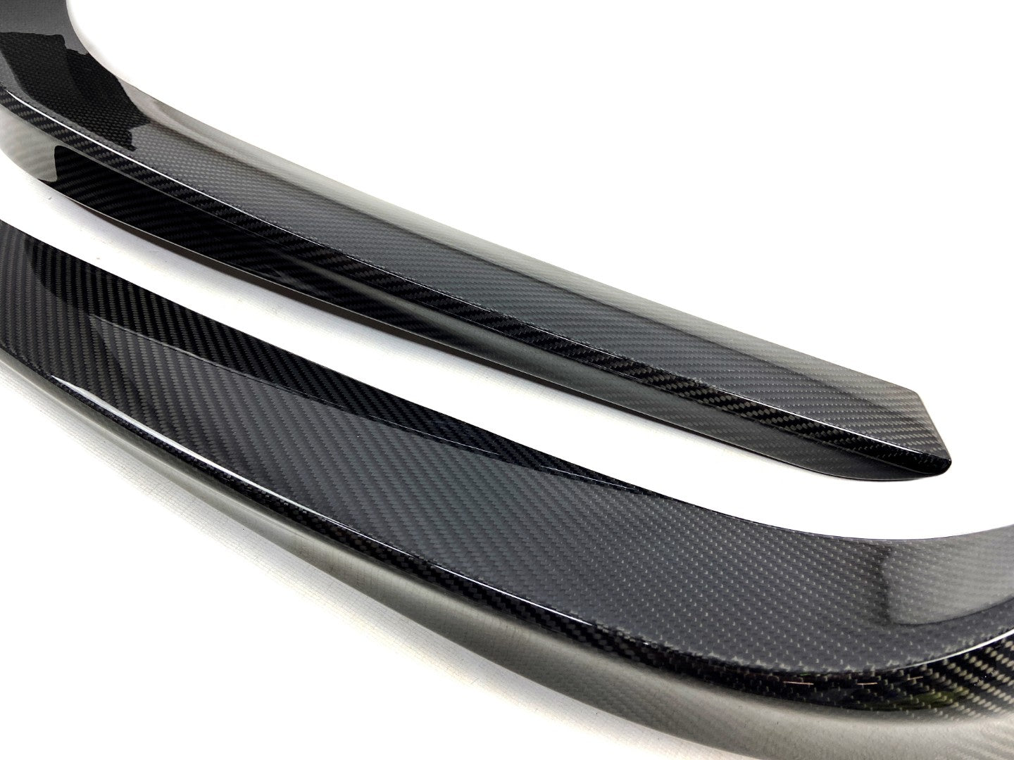 Сarbon fiber Brabus front bumper attachment lip covers for Mercedes-Benz S-Class W217 / C217