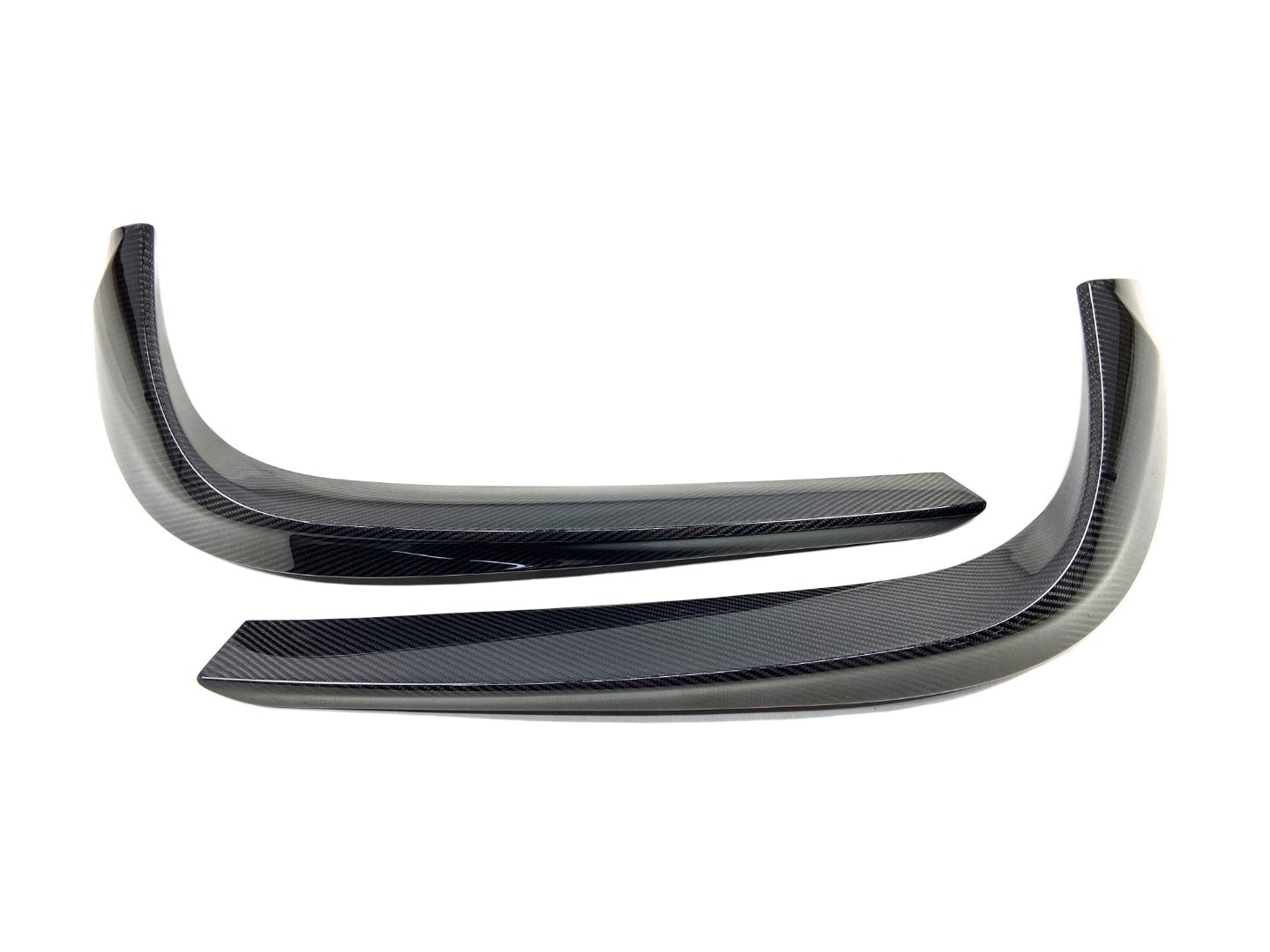 Сarbon fiber Brabus front bumper attachment lip covers for Mercedes-Benz S-Class W217 / C217