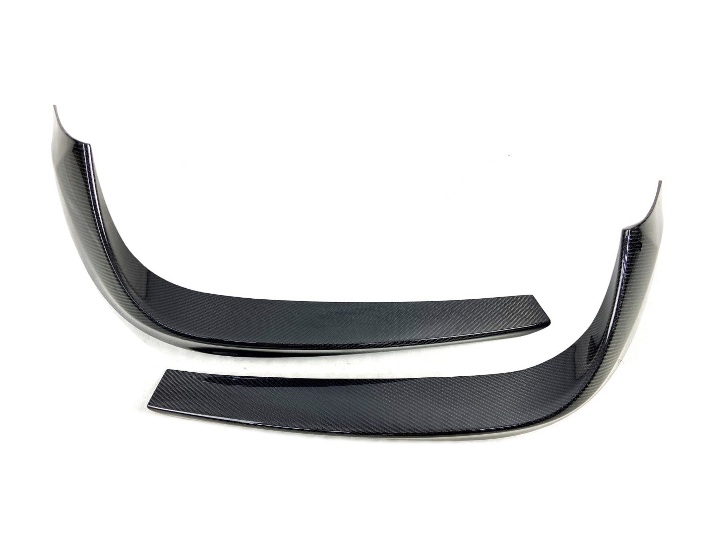 Сarbon fiber Brabus front bumper attachment lip covers for Mercedes-Benz S-Class W217 / C217