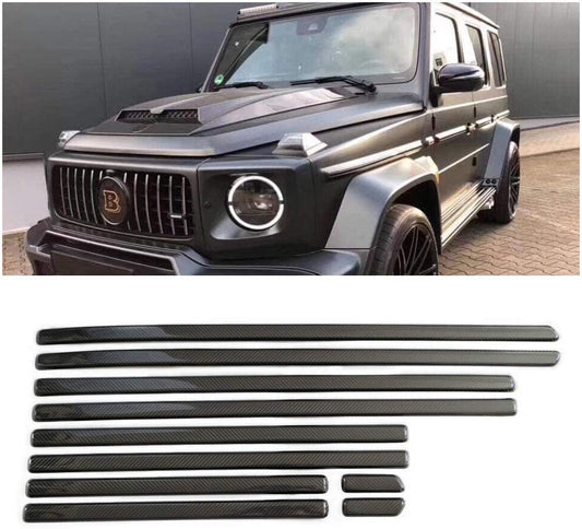 Side Body carbon mouldings Set 10 pcs for Mercedes-Benz W463A