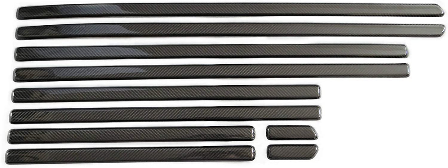 Side Body carbon mouldings Set 10 pcs for Mercedes-Benz W463A