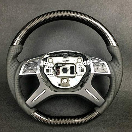 Steering Wheel Carbon Center Leather for Mercedes-Benz ML GL GLS GLE W463 W212