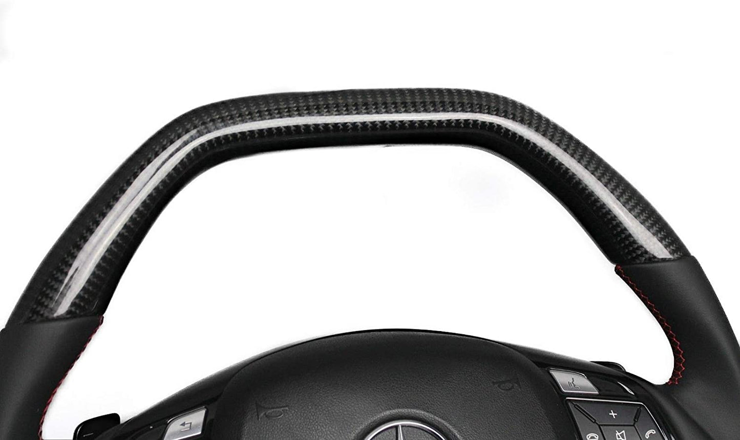 Steering Wheel Carbon Leather + Paddle shifts for Mercedes-Benz ML W166 GL GLS GLE W29 W463 W212