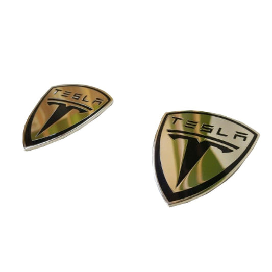 Tesla Seat Emblem Logo Badge 2pcs set!