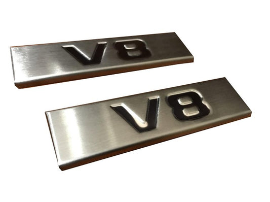 V8 logo badge