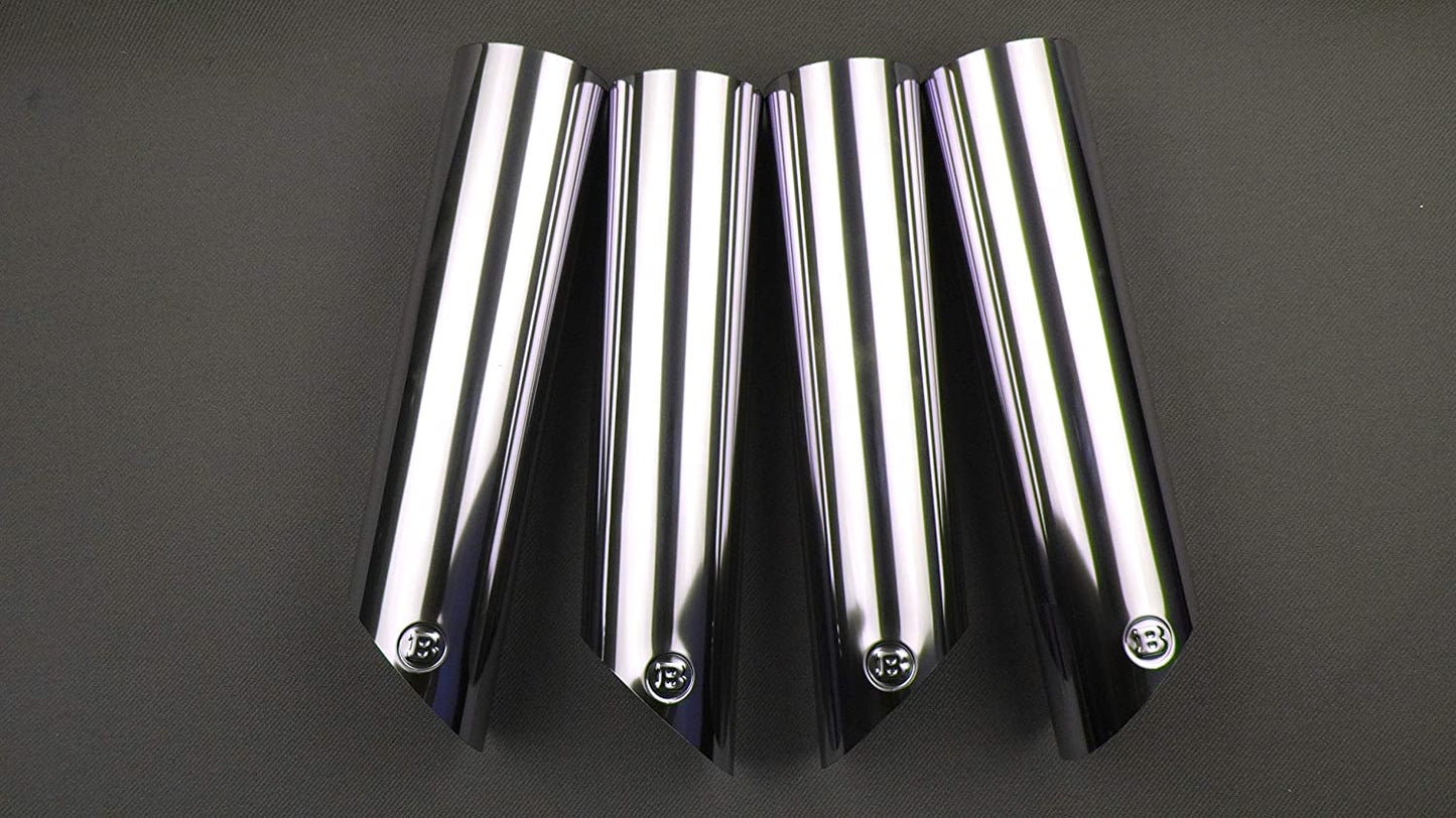 W463A W463 Brabus Stainless Steel Chrome Exhaust Pipes Tips 4 pcs