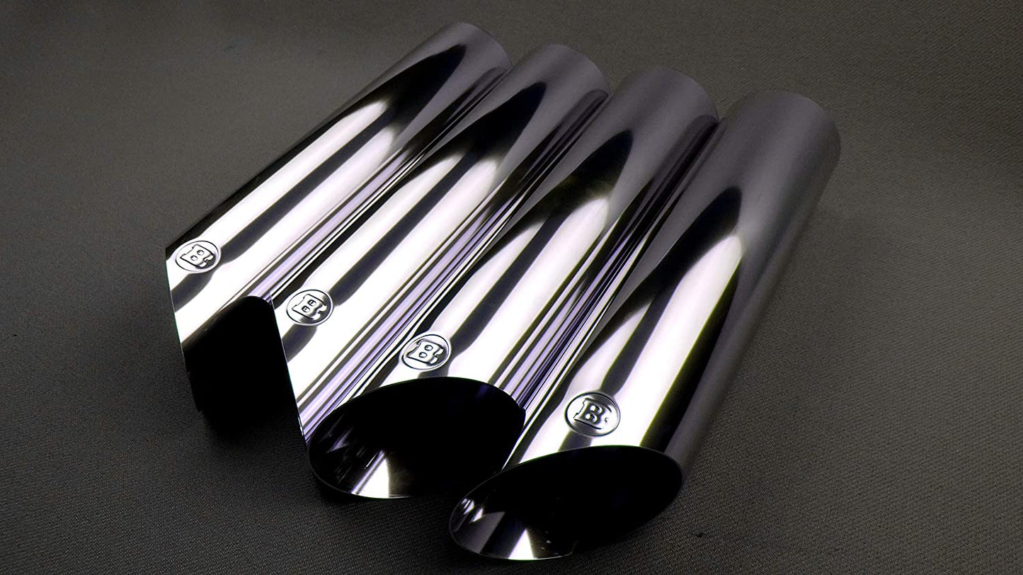 W463A W463 Brabus Stainless Steel Chrome Exhaust Pipes Tips 4 pcs