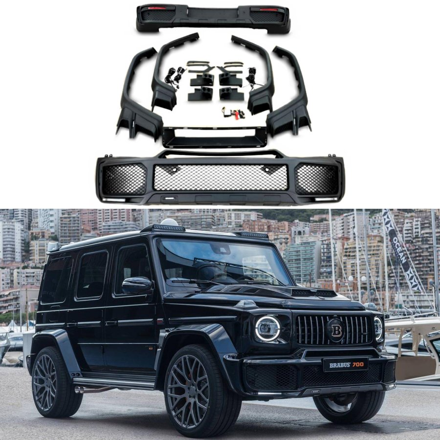 Widestar Style Fiberglass Plastic Body Kit Exterior Set 19 pcs for Mercedes-Benz G-Wagon W463 2-Door G63 G500 Tuning